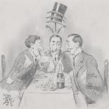 A Celebrated Luncheon a Trois (The Three Isaacs) 1900-Edward Tennyson Reed-Giclee Print