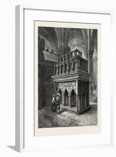 Edward the Confessor's Shrine, Westminster Abbey, London, UK, 19th Century-null-Framed Giclee Print