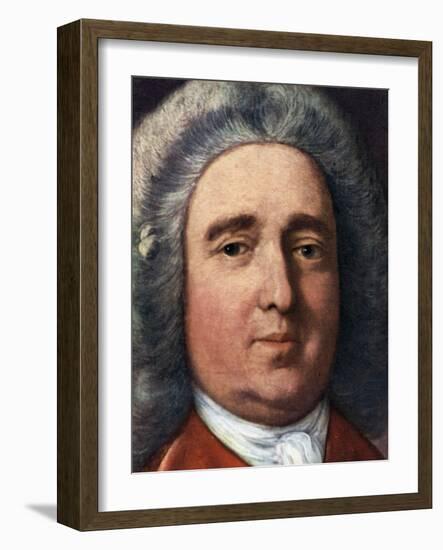 Edward Vernon, English Naval Officer-Thomas Gainsborough-Framed Giclee Print