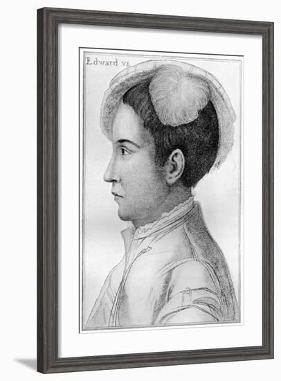 Edward VI, 16th Century-Hans Holbein the Younger-Framed Giclee Print