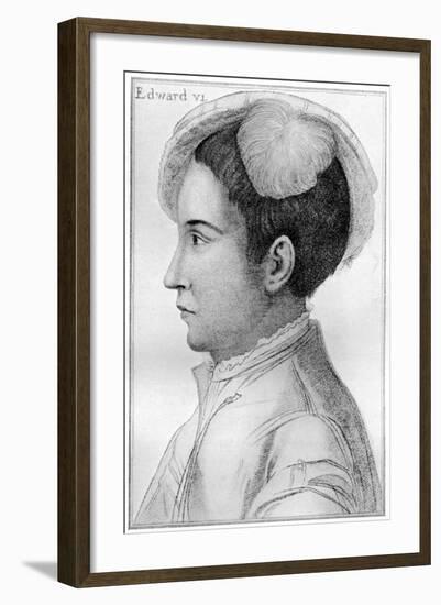 Edward VI, 16th Century-Hans Holbein the Younger-Framed Giclee Print