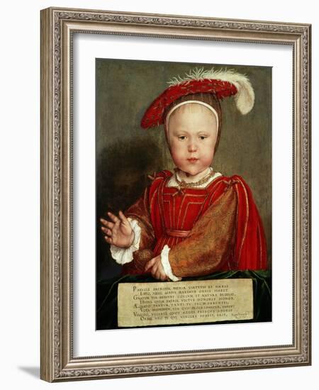 Edward Vi as a Child, C. 1538-Hans Holbein the Elder-Framed Giclee Print