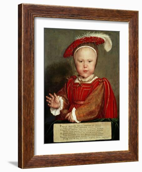 Edward Vi as a Child, C. 1538-Hans Holbein the Elder-Framed Giclee Print