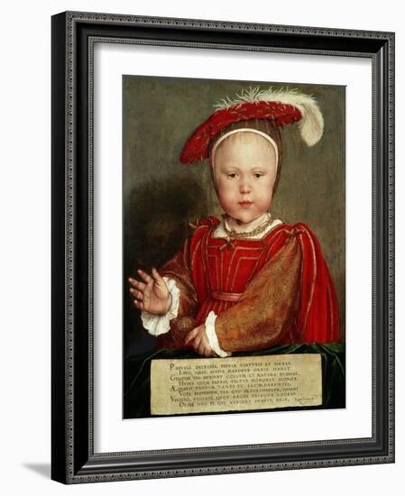 Edward Vi as a Child, C. 1538-Hans Holbein the Elder-Framed Giclee Print