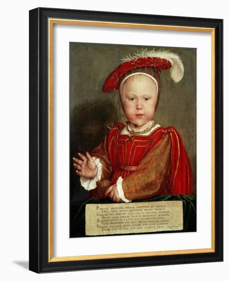 Edward Vi as a Child, C. 1538-Hans Holbein the Elder-Framed Giclee Print