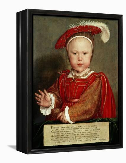 Edward Vi as a Child, C. 1538-Hans Holbein the Elder-Framed Premier Image Canvas