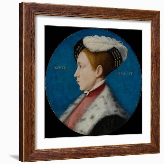 Edward VI, c.1545-Hans Holbein the Younger-Framed Giclee Print