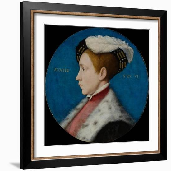 Edward VI, c.1545-Hans Holbein the Younger-Framed Giclee Print