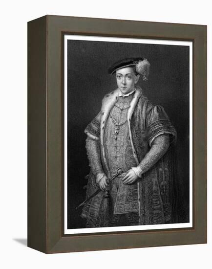 Edward VI-English School-Framed Premier Image Canvas