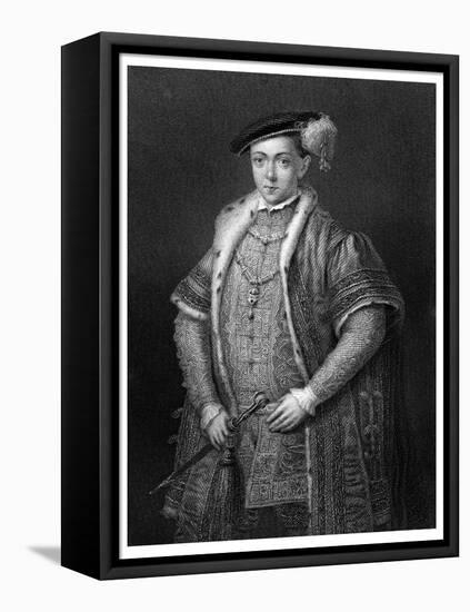 Edward VI-English School-Framed Premier Image Canvas