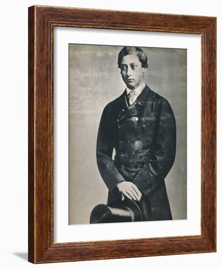 'Edward VII as Prince of Wales, New York,1860', 1860, (1939)-Mathew Brady-Framed Photographic Print