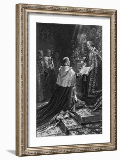 Edward VII Taking the Oath, 1902-Samuel Begg-Framed Giclee Print