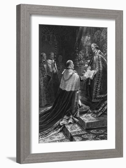 Edward VII Taking the Oath, 1902-Samuel Begg-Framed Giclee Print