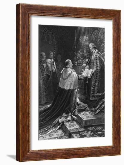Edward VII Taking the Oath, 1902-Samuel Begg-Framed Giclee Print
