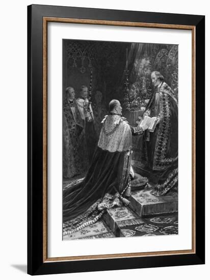 Edward VII Taking the Oath, 1902-Samuel Begg-Framed Giclee Print