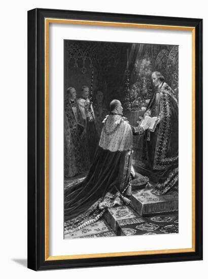 Edward VII Taking the Oath, 1902-Samuel Begg-Framed Giclee Print