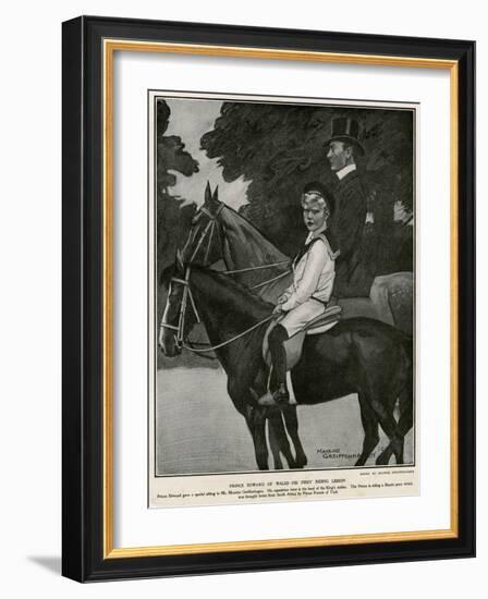 Edward VIII, Riding Boy-Maurice Greiffenhagen-Framed Art Print