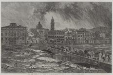 The Late Flood of the Arno at Florence-Edward William Cooke-Giclee Print