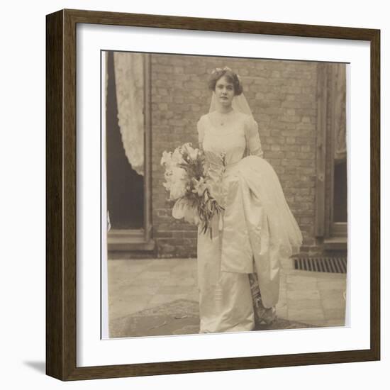 Edwardian Bride Photo-null-Framed Photographic Print