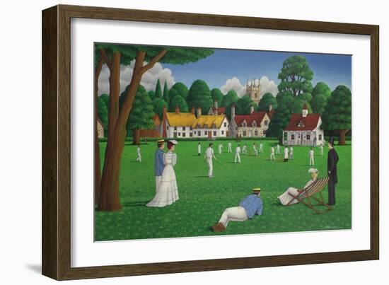Edwardian Cricket, 1986 (Acrylic on Canvas)-Larry Smart-Framed Giclee Print