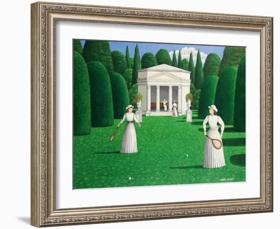 Edwardian Ladies Playing Tennis, 1978-Larry Smart-Framed Giclee Print