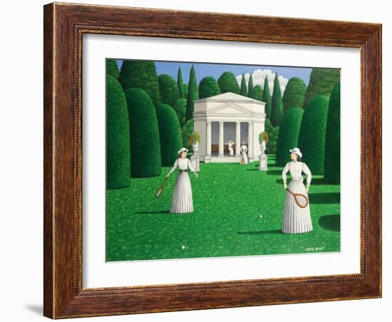 Edwardian Ladies Playing Tennis, 1978-Larry Smart-Framed Giclee Print