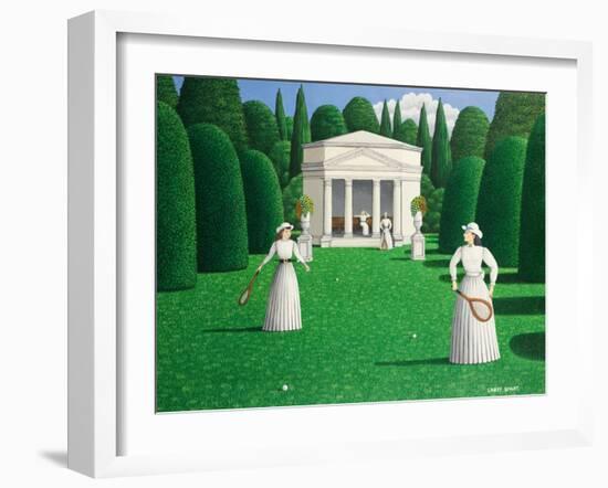 Edwardian Ladies Playing Tennis, 1978-Larry Smart-Framed Giclee Print