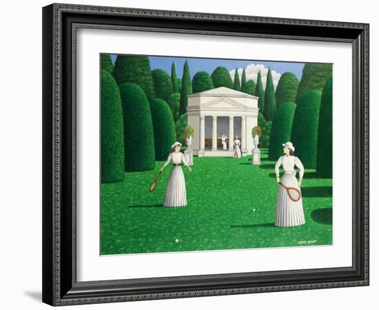 Edwardian Ladies Playing Tennis, 1978-Larry Smart-Framed Giclee Print