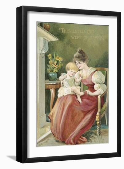 Edwardian Postcard-English Photographer-Framed Giclee Print