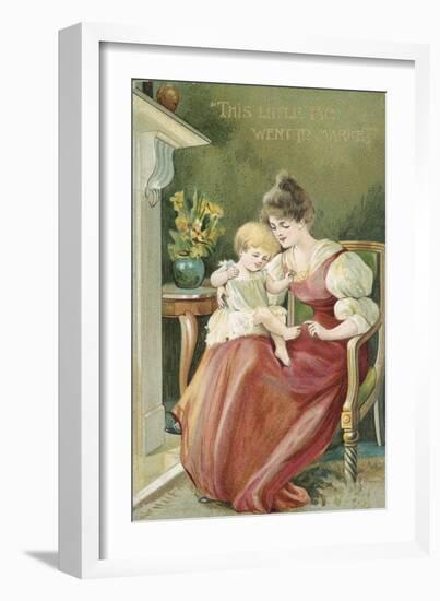 Edwardian Postcard-English Photographer-Framed Giclee Print