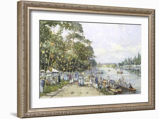 Edwardian Summer, Henley Regatta, c.1908-John Sutton-Framed Giclee Print