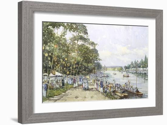 Edwardian Summer, Henley Regatta, c.1908-John Sutton-Framed Giclee Print