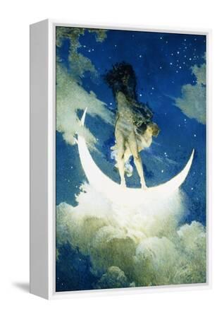 Lightning moon&star 絵画原画 SIGNED & official 1948 MC ESCHER SUN & MOON chromolithograph
