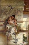 Where Columbia Sets Her Name-Edwin Howland Blashfield-Stretched Canvas
