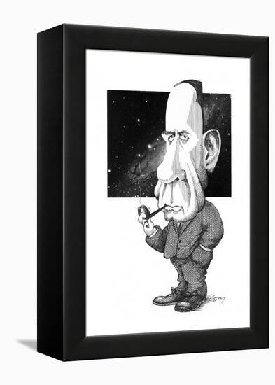 Edwin Hubble, US Astronomer-Gary Gastrolab-Framed Premier Image Canvas