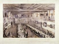 The Fleet of the City Steamboats Passing in Review Order Off Chelsea, London, C1860-Edwin Jewitt-Giclee Print