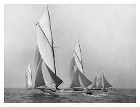 J Class Sailboat, 1934-Edwin Levick-Stretched Canvas