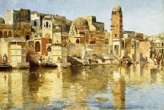 View of the Ghats at Benares, 1873-Edwin Lord Weeks-Giclee Print