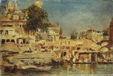 An Open-Air Restaurant, Lahore, C1889-Edwin Lord Weeks-Giclee Print