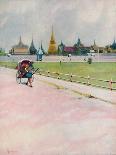 'The River Market, Bangkok', 1913-Edwin Norbury-Framed Giclee Print
