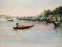'The River Market, Bangkok', 1913-Edwin Norbury-Giclee Print