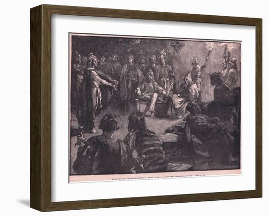 Edwin of Northumbria and the Christian Missionaries-Charles Ricketts-Framed Giclee Print