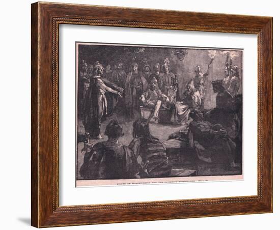 Edwin of Northumbria and the Christian Missionaries-Charles Ricketts-Framed Giclee Print
