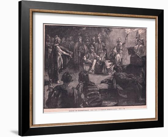 Edwin of Northumbria and the Christian Missionaries-Charles Ricketts-Framed Giclee Print