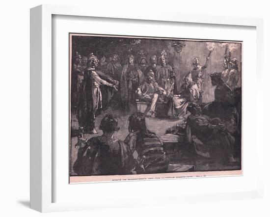 Edwin of Northumbria and the Christian Missionaries-Charles Ricketts-Framed Giclee Print