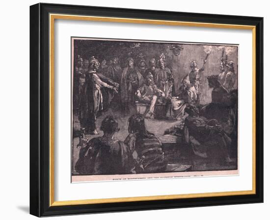 Edwin of Northumbria and the Christian Missionaries-Charles Ricketts-Framed Giclee Print