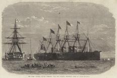 The Great Eastern Leaving Sheerness with the Atlantic Telegraph Cable on Board-Edwin Weedon-Giclee Print