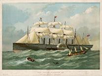 Burning of the United States' Mail-Steamer Roanoke, Off St George'S, Bermuda, on 9 October-Edwin Weedon-Giclee Print
