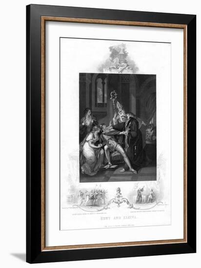 Edwy and Elgiva-J Rogers-Framed Giclee Print