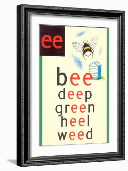 EE in Bee-null-Framed Premium Giclee Print